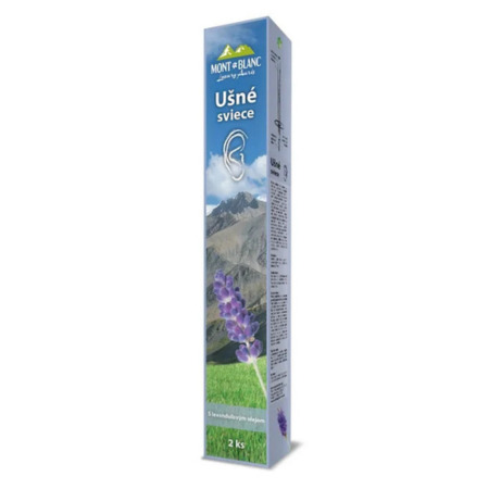 MONT BLANC Luxury auris ušné sviece s levanduľovým olejom 1 x 2 ks MONT BLANC Luxury auris ušné sviece s levanduľovým olejom 1 x 2 ks